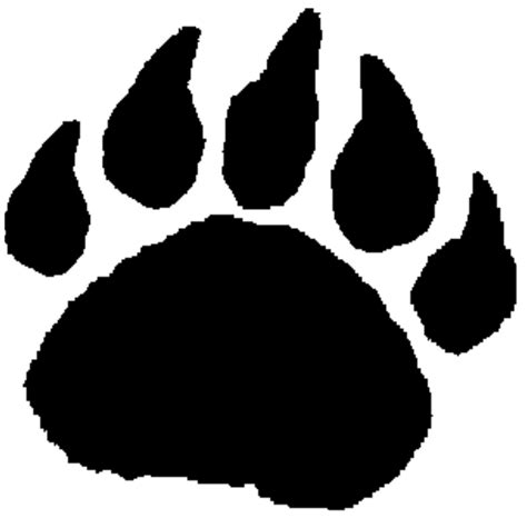 Outline Of A Paw Print - ClipArt Best