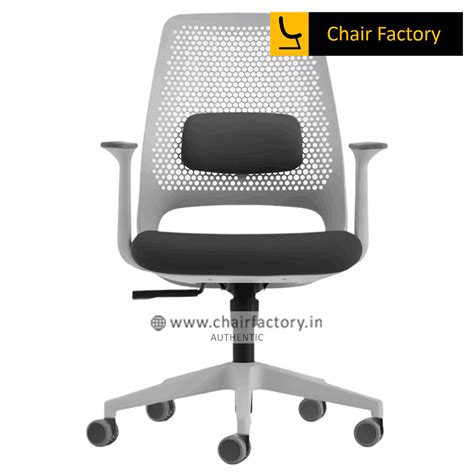 Hibermate white lx Mid Back Ergonomic Office Chair | Chair Factory