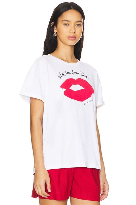 etre cecile With Love From Paris Oversized Tshirt in White | REVOLVE