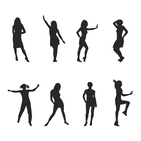 Dancing woman silhouette vector design 15122140 Vector Art at Vecteezy