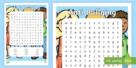 KS1 Anti-Bullying Word Search | Twinkl Resources