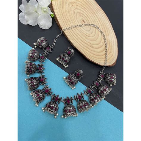 Buy Digital Dress Room Banjara Jhumka and Enamel with Pearl Jewellery ...