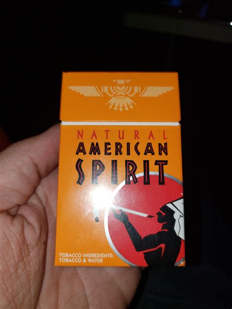Got my first pack of American Spirit. I like them but they're very mild ...