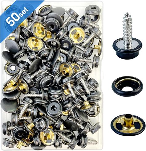 Canvas Snap Kit, Stainless Steel Snaps Marine Grade Snaps for Boat ...