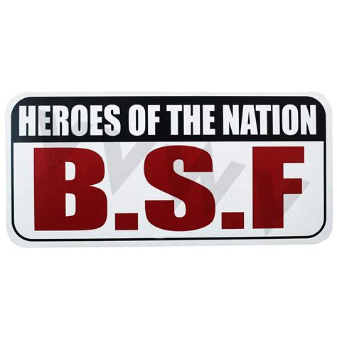 VVWV Heroes of The Nation Bsf Navy Stickers for Bike Car Royal Enfield ...