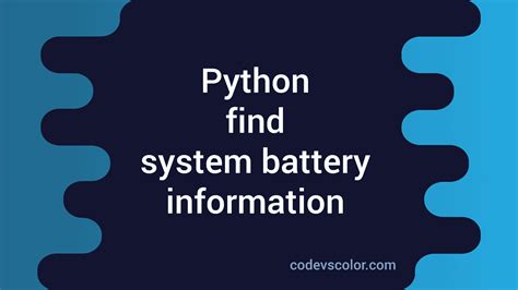Image result for Control Logic of Battery in Python