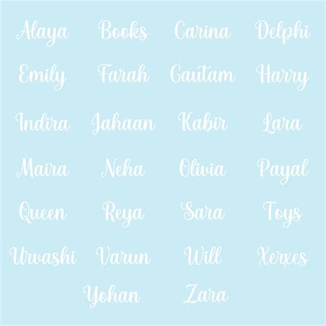 Personalized Name Box Cursive - Blue – The Tiny Trove