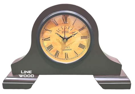 LINE WOOD™ - Handmade Wooden Table Clock Desk Clock Victoria Style ...