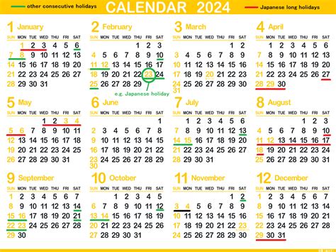 japanese calender 2024 about holidays | Kyoto Bus & Train Guide