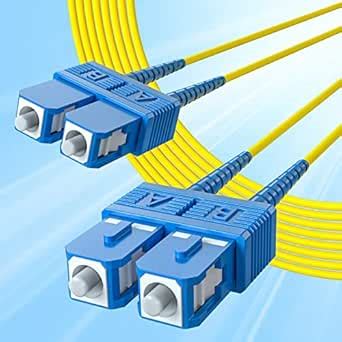 Fiber Patch Cable - SC to SC OS2 10Gb/Gigabit Singlemode Jumper Duplex ...