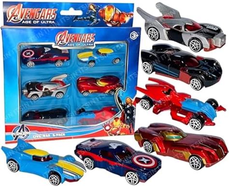 ITSIN. Mini Metal Diecast Cars for Kids Vehicle Racing Set Avenger ...