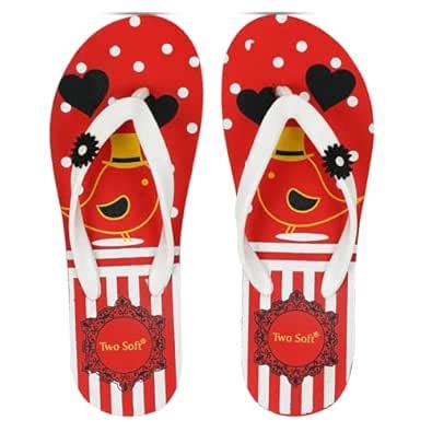 Buy TWOSOFT Hawai Slipper Flip Flop for Women|Soft Comfortable|Trendy ...