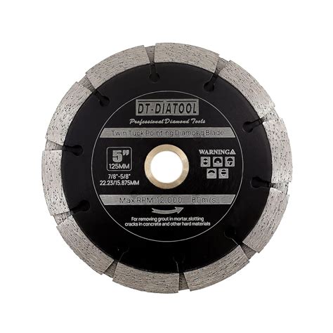 DT-DIATOOL Sandwich Tuck Point Blade - 5 Inch Mortar Raking Crack ...