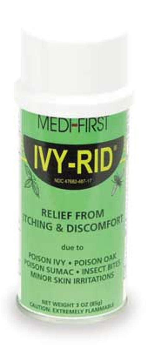 Ivy Rid- Poison Ivy Spray for quick relief.