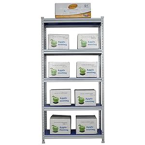 Mil-Nil Prime CRC Sheet 5 Shelf Multipurpose Boltless Rack, 72 x 36 x ...