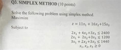 Image result for 3 Exercises of Simplex Method
