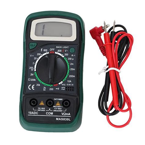 Mastech: MAS830L Digital Multimeter (Black 2000 counts)