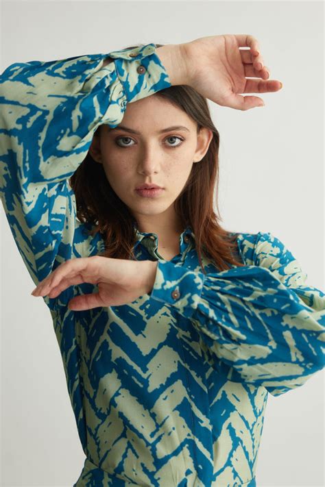 Koai - Blue Chevron Pants - Elahe