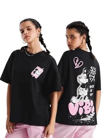 Buy The Souled Store Official Mickey Mouse: Graffiti Women and Girl ...
