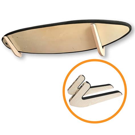 Buy Onefeng Sports Timber Rack Wooden Surfboard Wall Rack for Longboard ...
