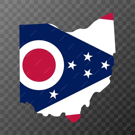 Premium Vector | Ohio state flag Vector illustration