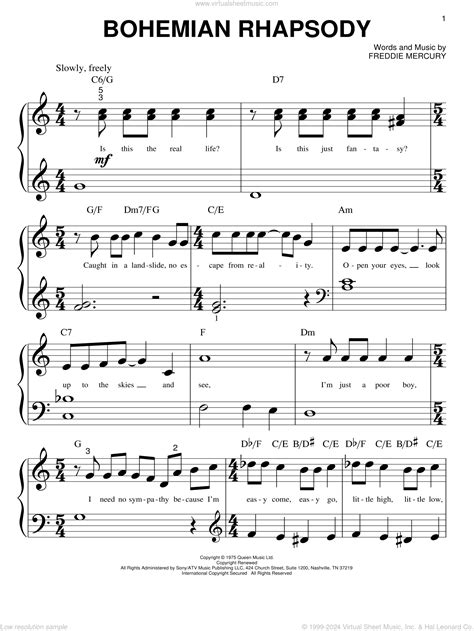 Queen Bohemian Rhapsody Chords