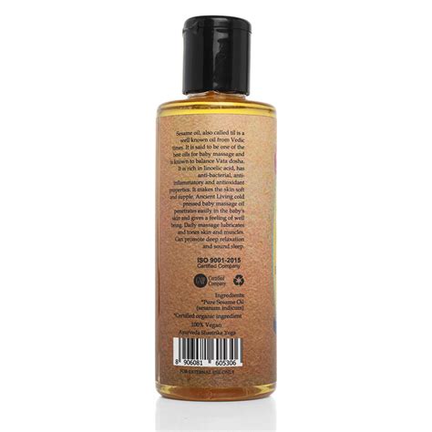 Ancient Living Sesame Baby Massage Oil - 100 ml — Ancient Living.in