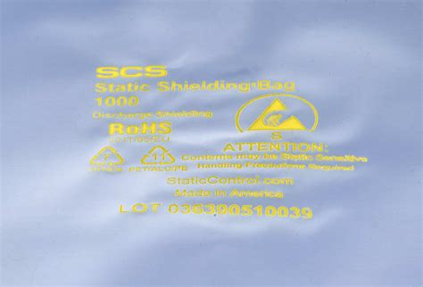 100814 SCS | SCS Static Shielding Bag 203mm(W)x 356mm(L) | 174-5084 | RS