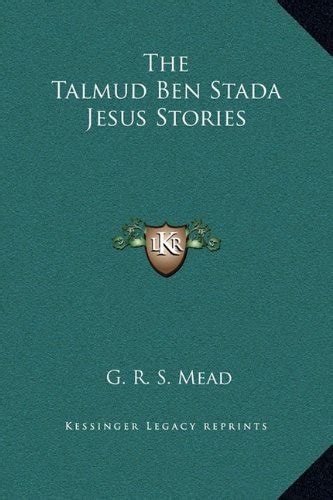 Buy The Talmud Ben Stada Jesus Stories Book Online at Low Prices in ...