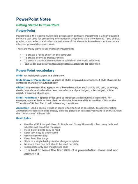 Image result for PowerPoint Notes PDF