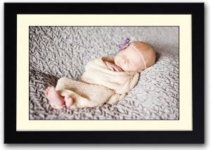 Cute Baby Wrapped In Yellow Fine Art Print - Children posters in India ...