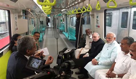 Modi inaugurates Kochi metro rail