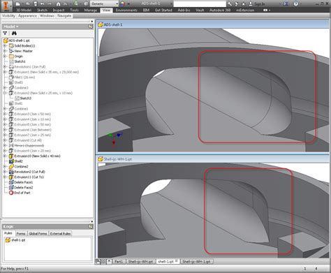 Image result for Shell Element Bar Autodesk Inventor