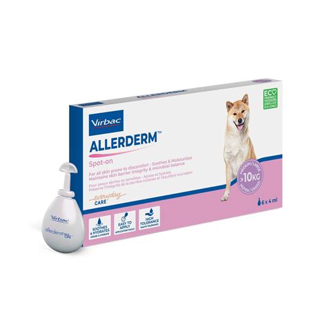 Virbac Allerderm spot on for dogs 4ml*6 pipettes – Pet Central