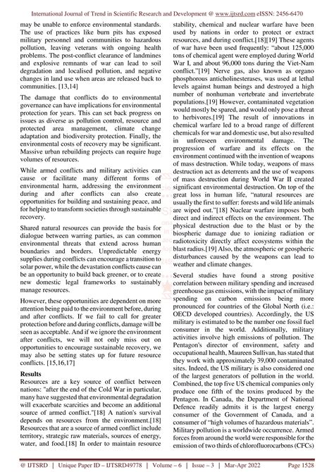 Impact of War on Environment | PDF