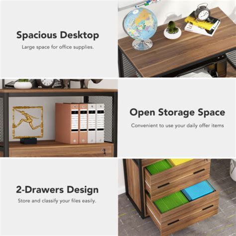 Modern Lateral File Cabinet w/ Lock, 2-Drawer Filing | Ubuy India
