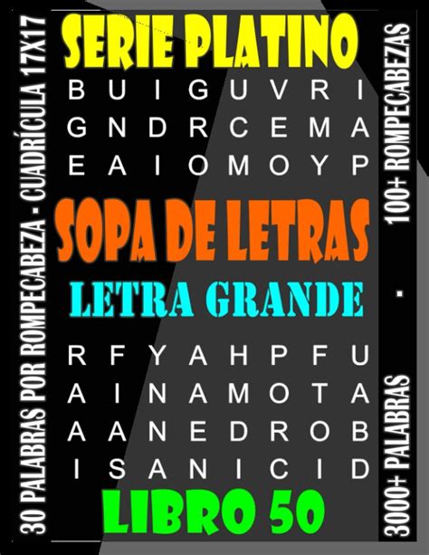 Buy SOPA DE LETRAS LETRA GRANDE: Más Juegos, Para Adultos, Letra Grande ...