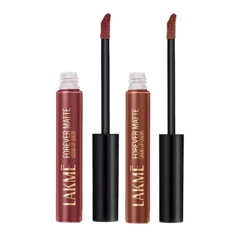 Buy Lakme Forever Matte Nude Dream + Nude Twist Liquid Lip Color Dream ...