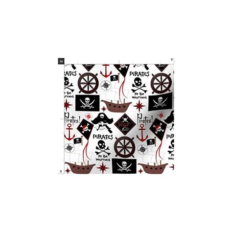 Spoonflower Fabric - Pirates Pirate Ship Anchor Sail | Ubuy India