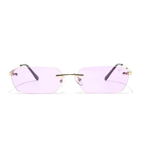 Underdog | Purple Rimless Rectangle Sunglasses MG3787