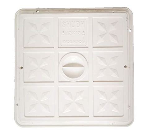 PVC Manhole Cover 12×12 Pack of 2 (White) : Amazon.in: Garden & Outdoors