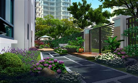 国外优秀的小别墅花园设计实景图现代风格案例分享 - 成都一方园林绿化公司