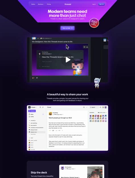 Image result for Threads Layput