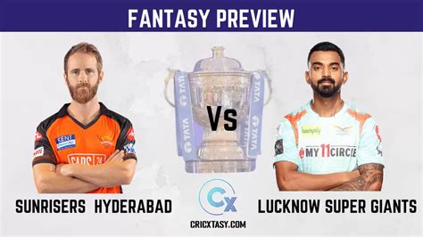 IPL 2022, Match 12: SRH vs LKN Dream11 Prediction, Fantasy Cricket Tips ...