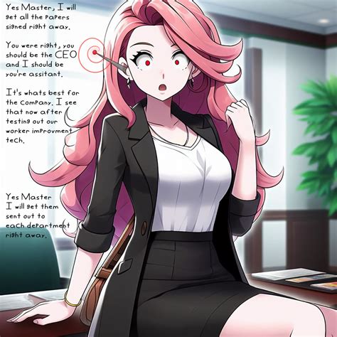 [AI] Pink Haired Office Woman Hypno by CX9000 on DeviantArt