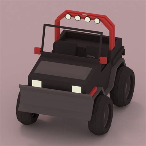 Low-Poly Car - DownloadFree3D.com