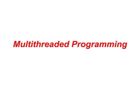 Multithread Programming 的图像结果