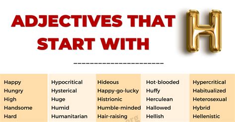 Adjectives - English Study Online