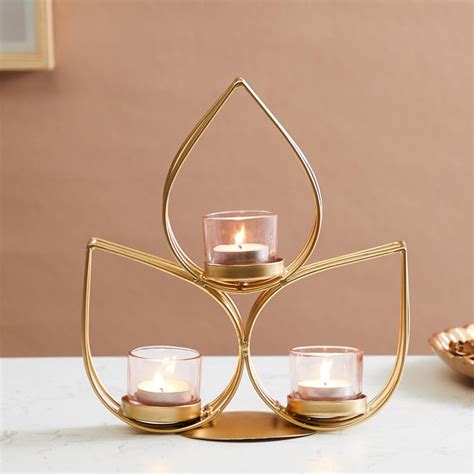 Buy Corsica Kamal Metal Wire Multi T-Light Holders from Corsica by Home ...