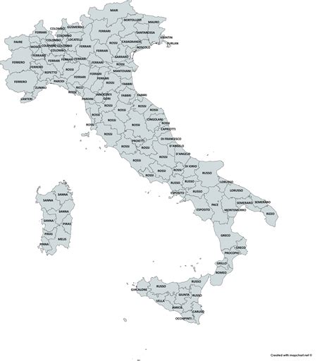 Italian Surnames P